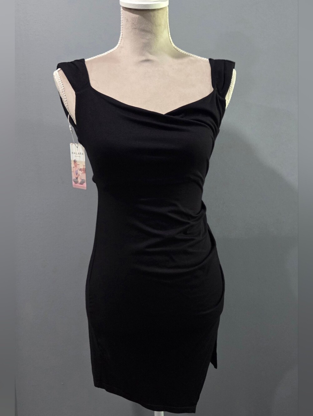 HALARA Bodycon Asymmetric Mini Dress